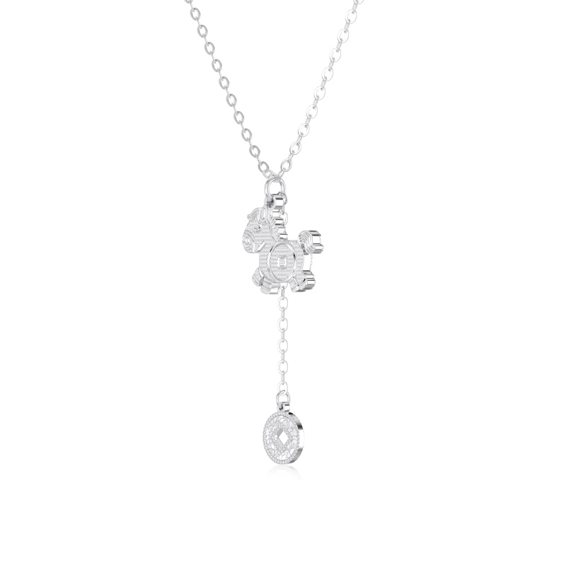 925 Sterling Silver Cubic Zirconia Necklace - Image 3