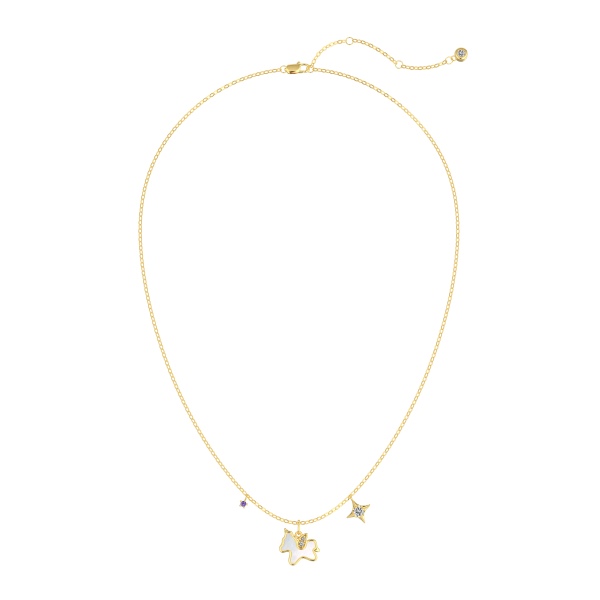 925 Sterling Silver 18K Gold Plated Cubic Zirconia Necklace - Image 5