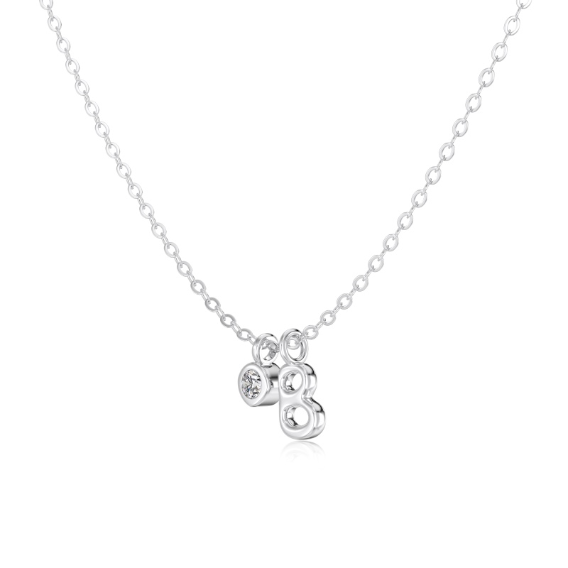 925 Sterling Silver Cubic Zirconia Necklace