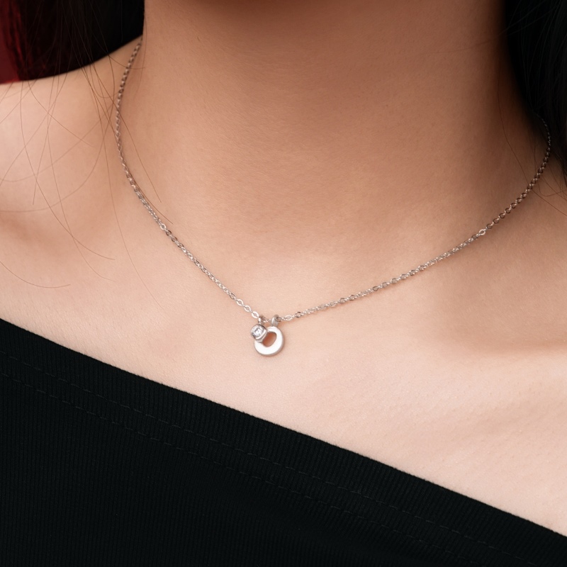 925 Sterling Silver Cubic Zirconia Necklace