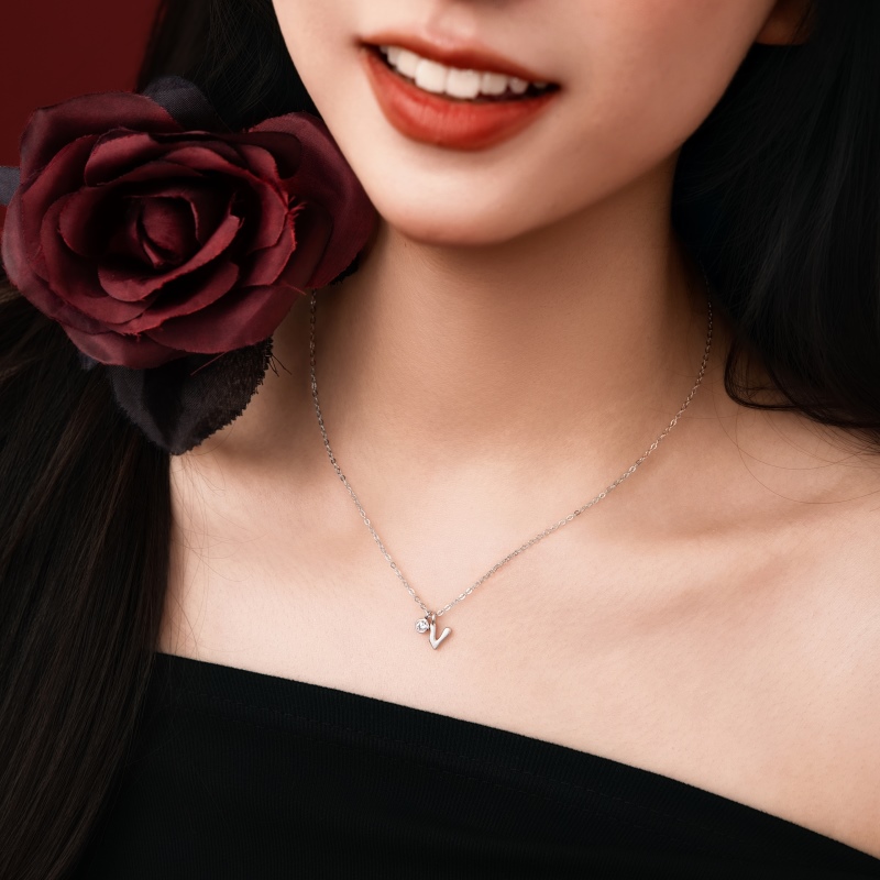 925 Sterling Silver Cubic Zirconia Necklace - Image 2