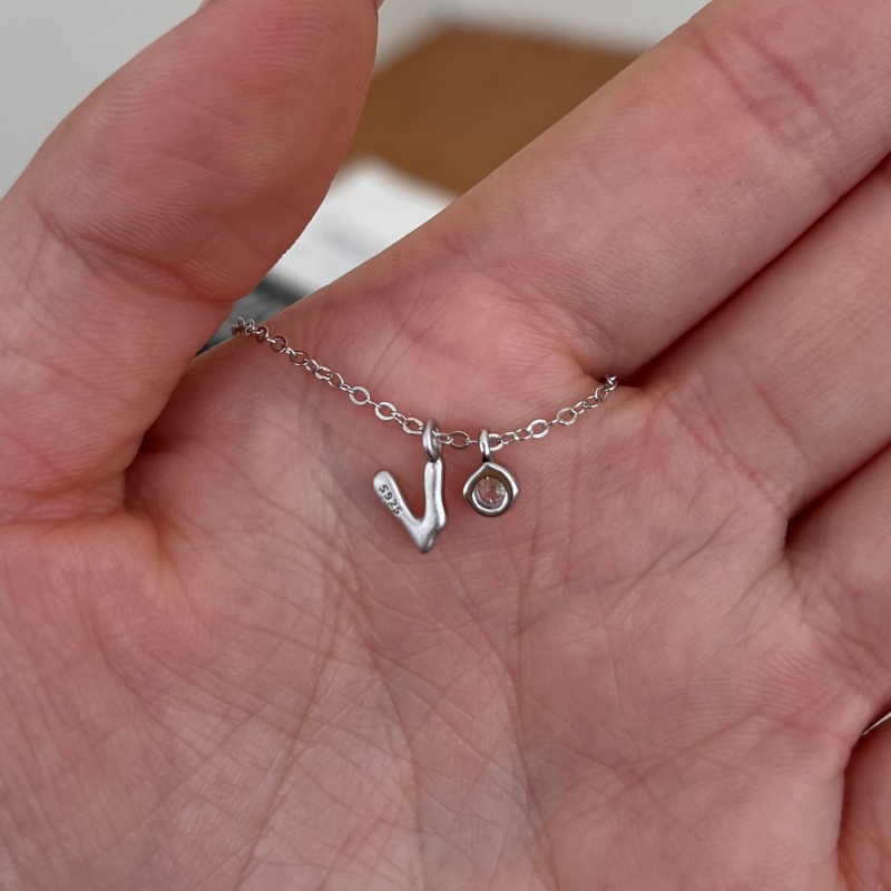 925 Sterling Silver Cubic Zirconia Necklace - Image 3