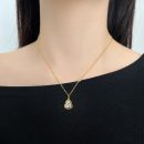 925 Sterling Silver 18K Gold Plated Cubic Zirconia Necklace