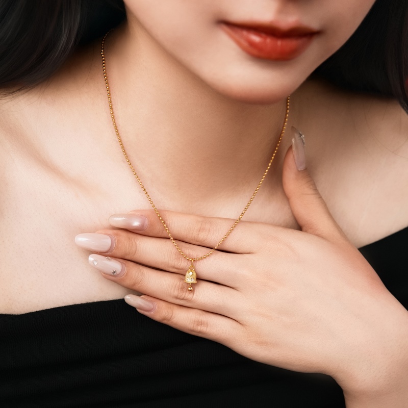 925 Sterling Silver 18K Gold Plated Cubic Zirconia Necklace