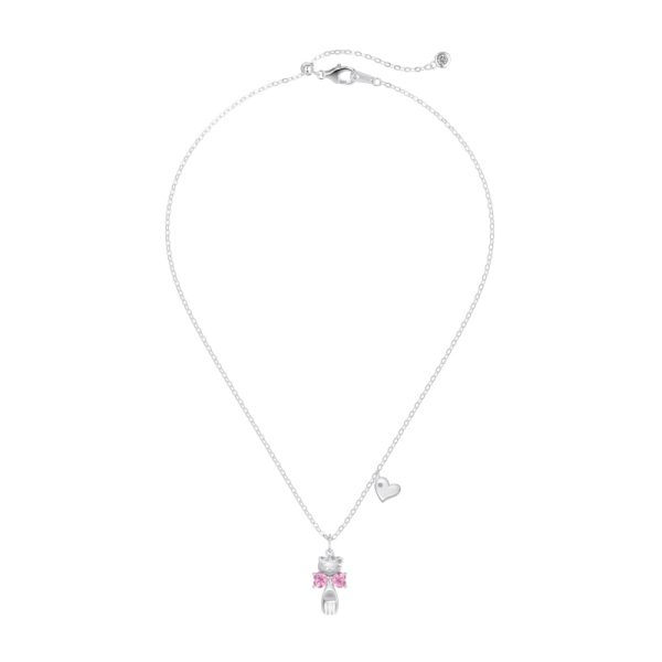 925 Sterling Silver Cubic Zirconia Heart Necklace