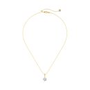 925 Sterling Silver 18K Gold Plated Cubic Zirconia Necklace