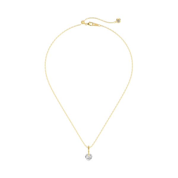 925 Sterling Silver 18K Gold Plated Cubic Zirconia Necklace - Image 4
