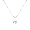 925 Sterling Silver Cubic Zirconia Heart Necklace