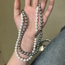 925 Sterling Silver Synthetic Pearl Necklace