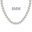 925 Sterling Silver Synthetic Pearl Necklace