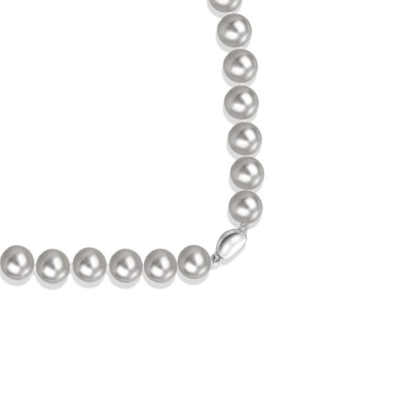 925 Sterling Silver Synthetic Pearl Necklace
