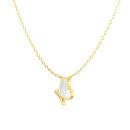 925 Sterling Silver 18K Cubic Zirconia Necklace