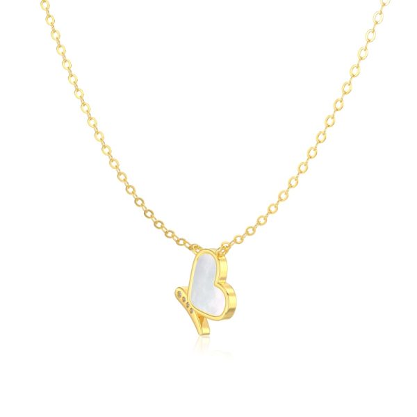 925 Sterling Silver 18K Cubic Zirconia Necklace