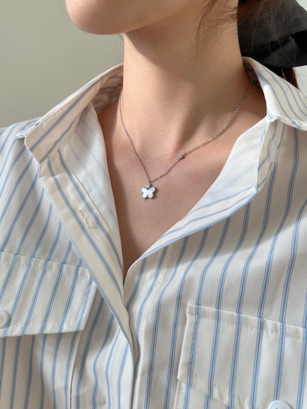 925 Sterling Silver Cubic Zirconia Necklace - Image 5