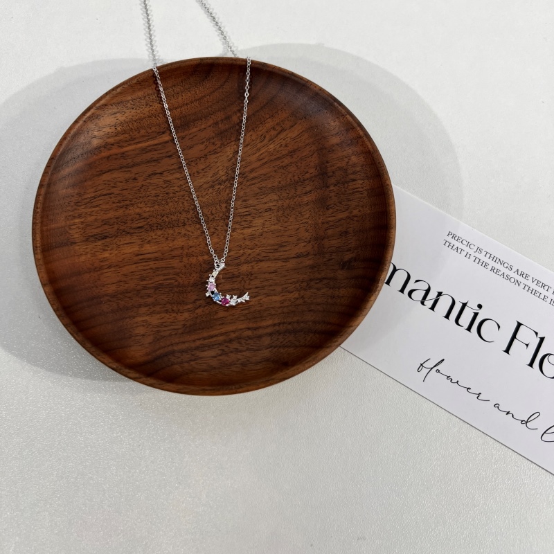 925 Sterling Silver Cubic Zirconia Necklace - Image 3