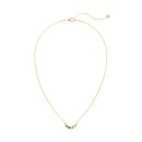 925 Sterling Silver 18K Gold Plated Cubic Zirconia Necklace