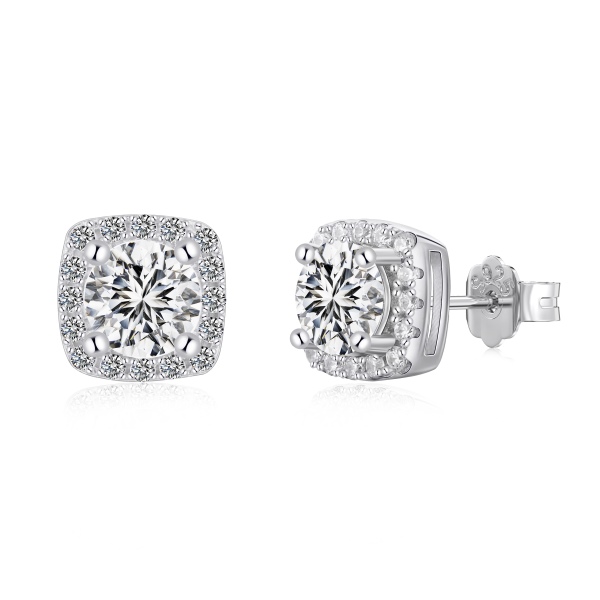 925 Sterling Silver Cubic Zirconia Earrings - Image 4
