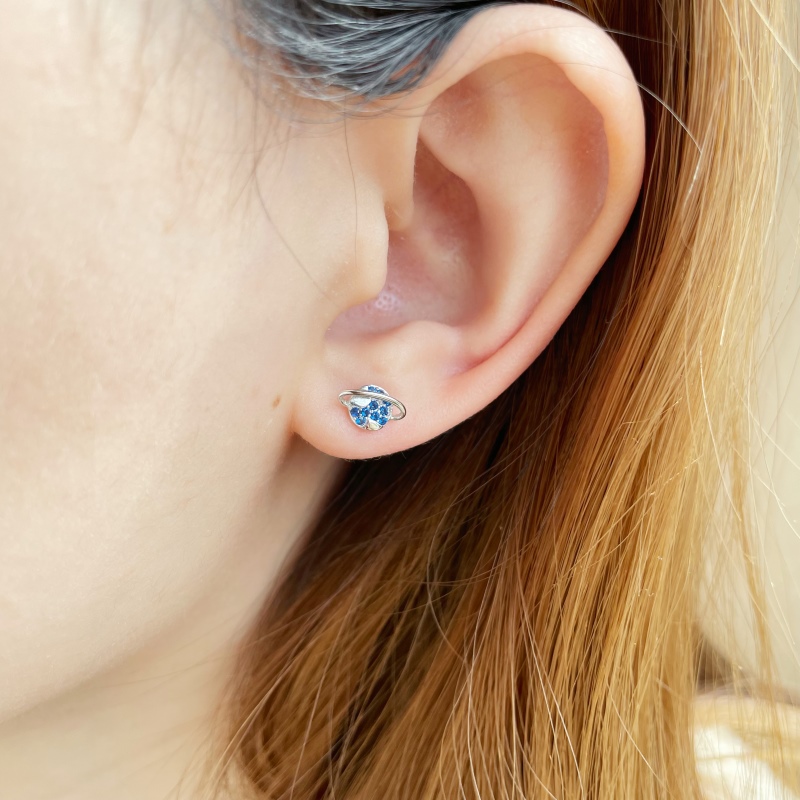 925 Sterling Silver Cubic Zirconia Earrings - Image 3
