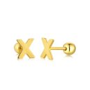 925 Sterling Silver 14K Cubic Zirconia Earrings