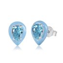 925 Sterling Silver Cubic Zirconia Pear Cut Earrings