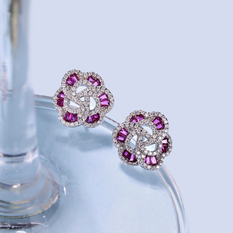 925 Sterling Silver Cubic Zirconia Earrings - Image 2