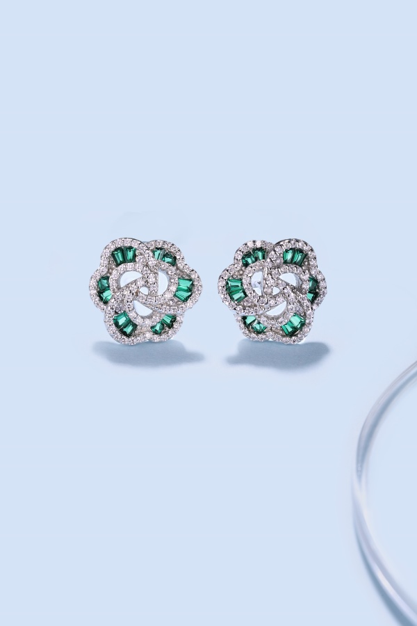 925 Sterling Silver Cubic Zirconia Earrings - Image 5