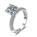 Moissanite 925 Sterling Silver Ring