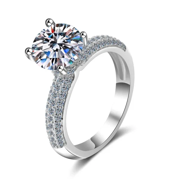 Moissanite 925 Sterling Silver Ring