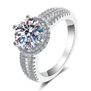 Moissanite 925 Sterling Silver Ring