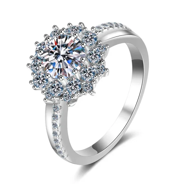 Moissanite 925 Sterling Silver Ring
