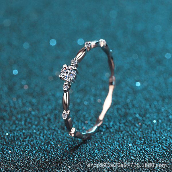 Moissanite 925 Sterling Silver Ring