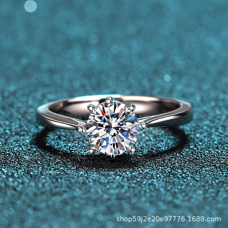 Moissanite 925 Sterling Silver Ring - Image 4