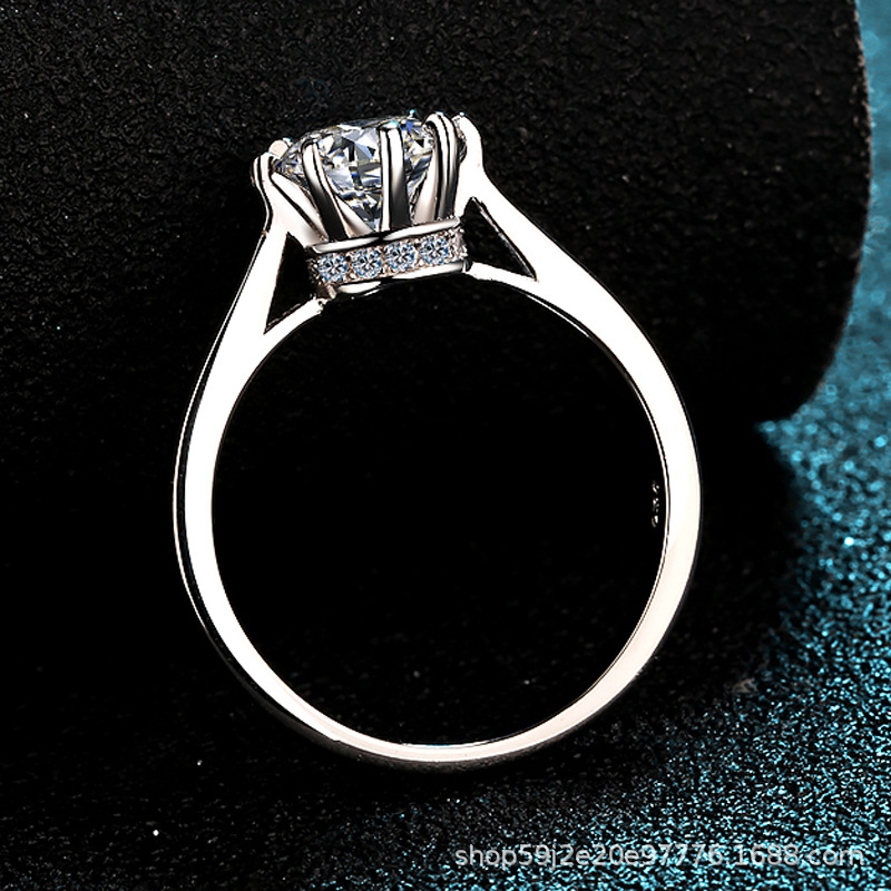 Moissanite 925 Sterling Silver Ring - Image 2