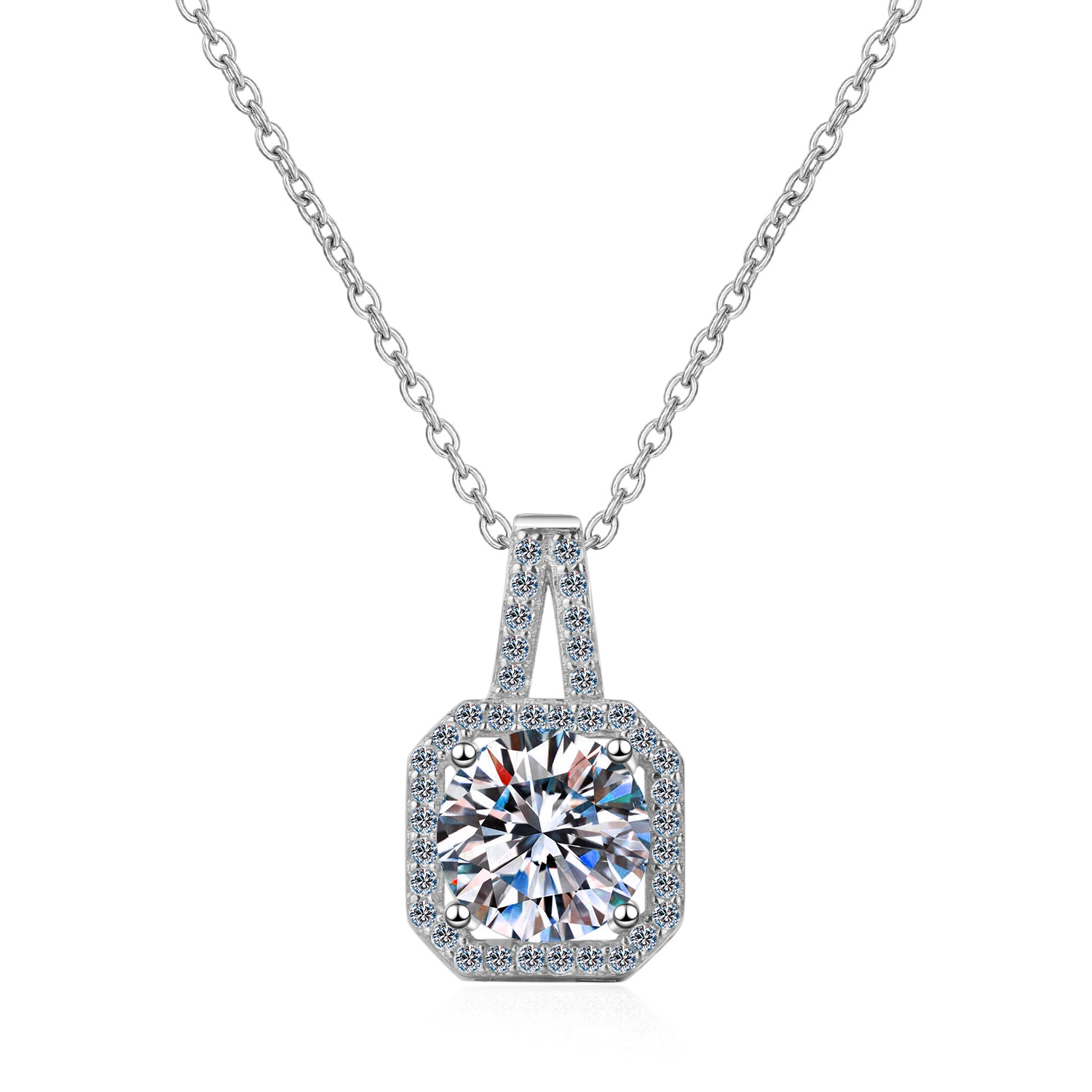Moissanite 925 Sterling Silver Necklace - Image 5