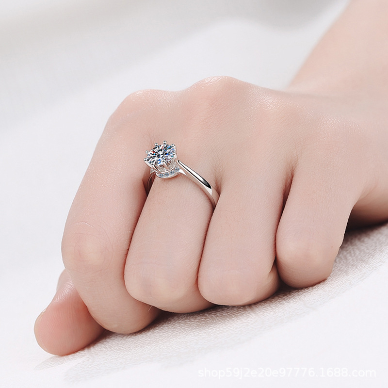 Moissanite 925 Sterling Silver Ring - Image 3