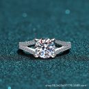 Moissanite 925 Sterling Silver Ring