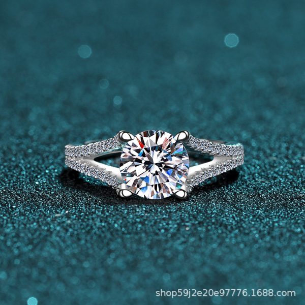 Moissanite 925 Sterling Silver Ring