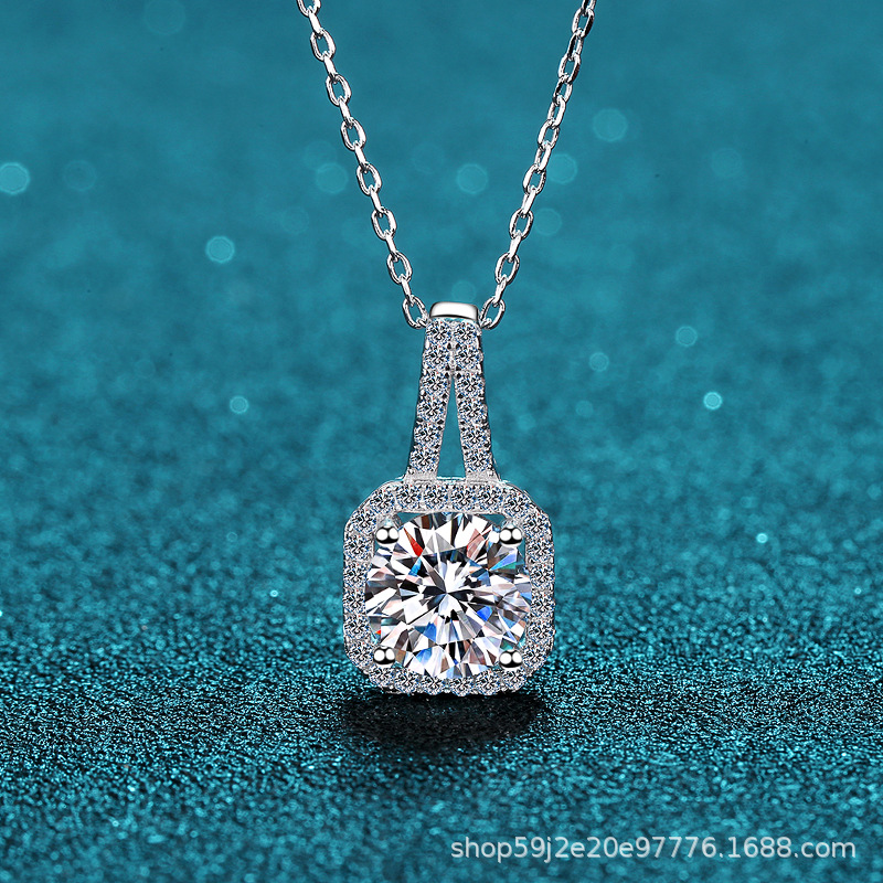 Moissanite 925 Sterling Silver Necklace - Image 11
