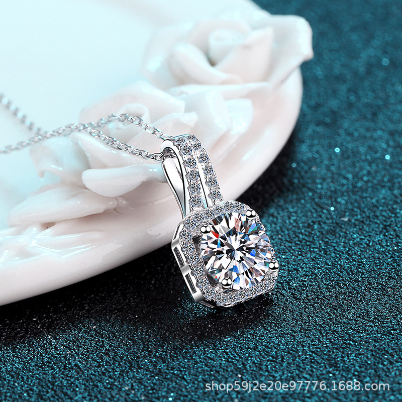 Moissanite 925 Sterling Silver Necklace