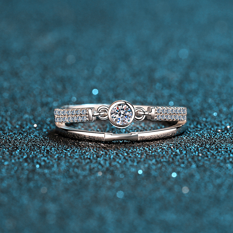 Moissanite 925 Sterling Silver Ring - Image 2