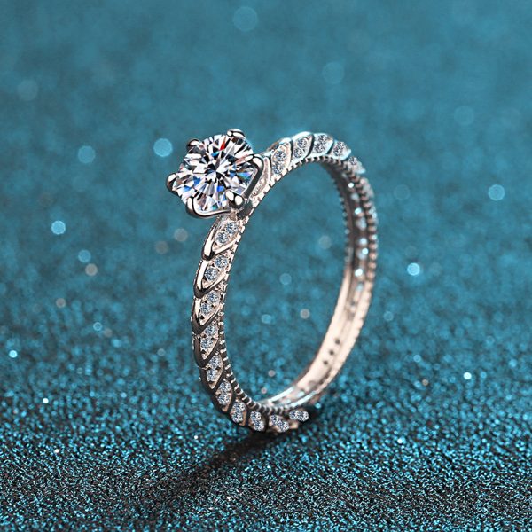 Moissanite 925 Sterling Silver Ring