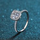 Moissanite 925 Sterling Silver Ring