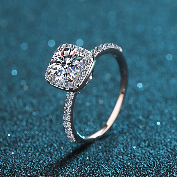 Moissanite 925 Sterling Silver Ring