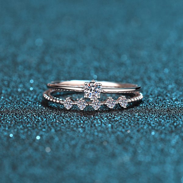 Moissanite 925 Sterling Silver Ring