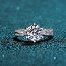 Moissanite 925 Sterling Silver Ring