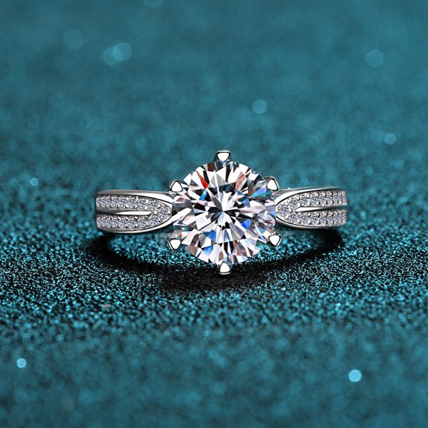 Moissanite 925 Sterling Silver Ring