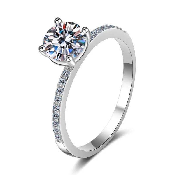 Moissanite 925 Sterling Silver Ring