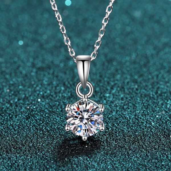 Moissanite 925 Sterling Silver Necklace