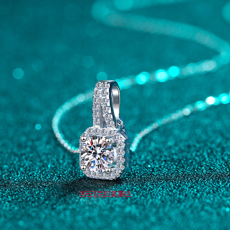 Moissanite 925 Sterling Silver Necklace - Image 7