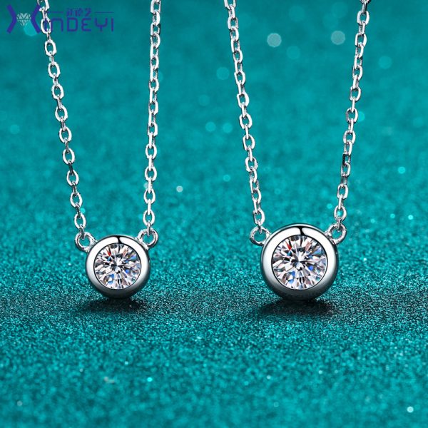Moissanite 925 Sterling Silver Necklace